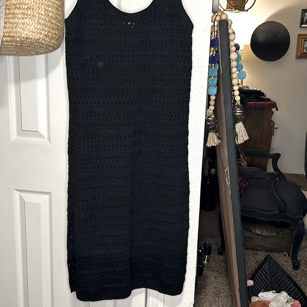 Woman's old navy crochet coverup midi dress